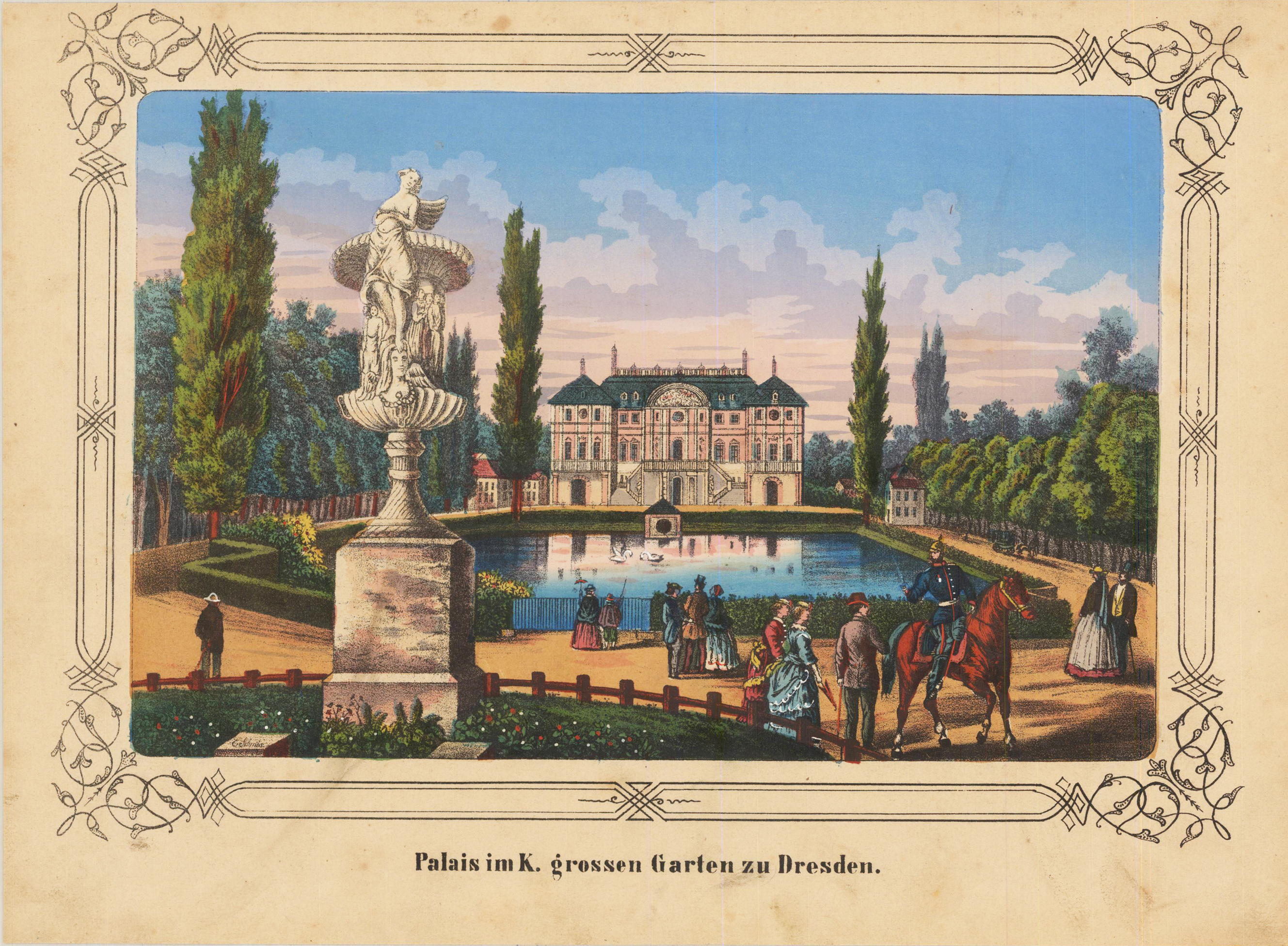 Palais im K. grossen Garten zu Dresden