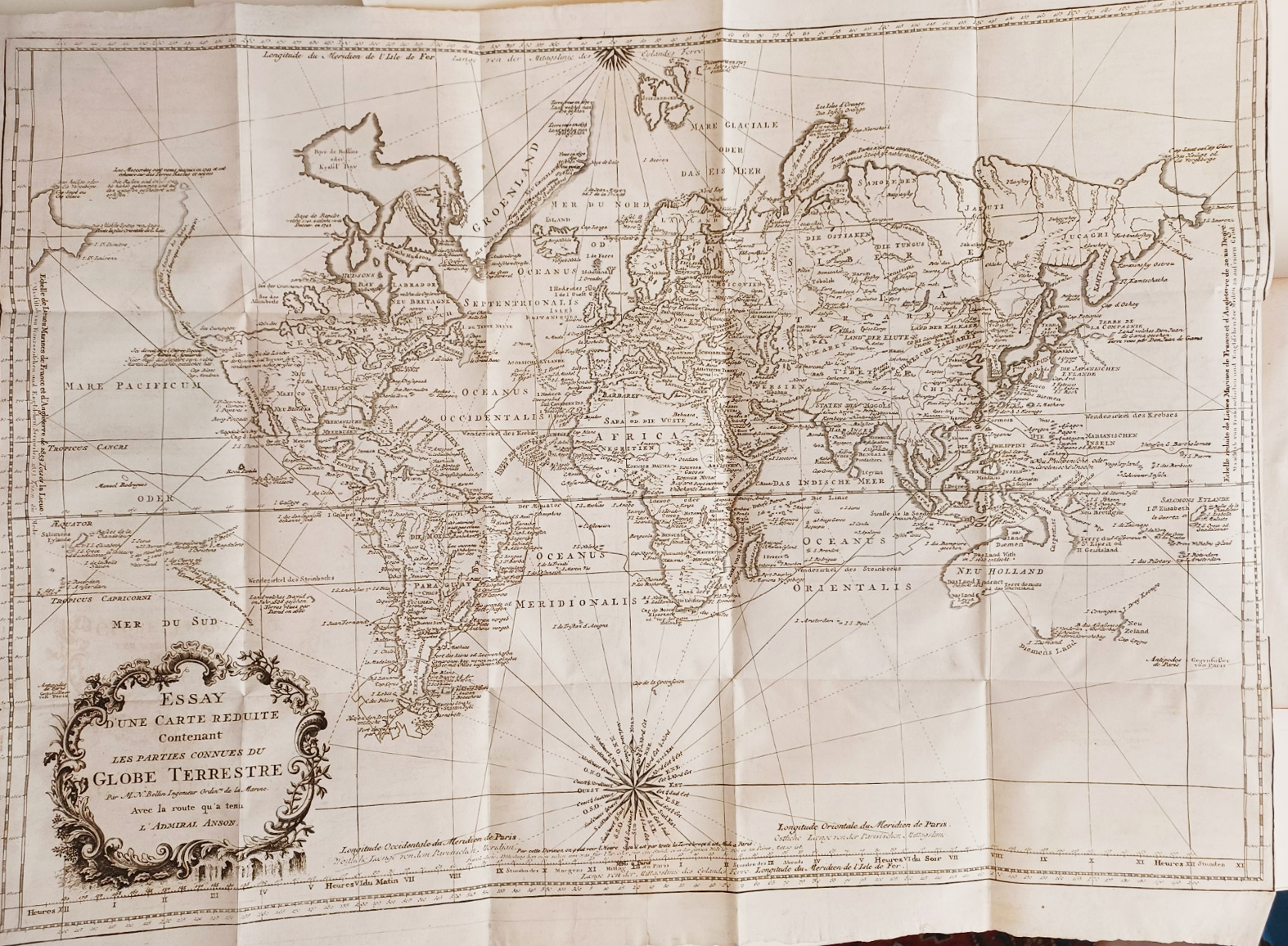 Voyage autour du monde, fait dans les années MDCCXL,I,II,III,IV.... publié Par Richard Walter... Trad. de l' anglois (par Élie de Joncourt).