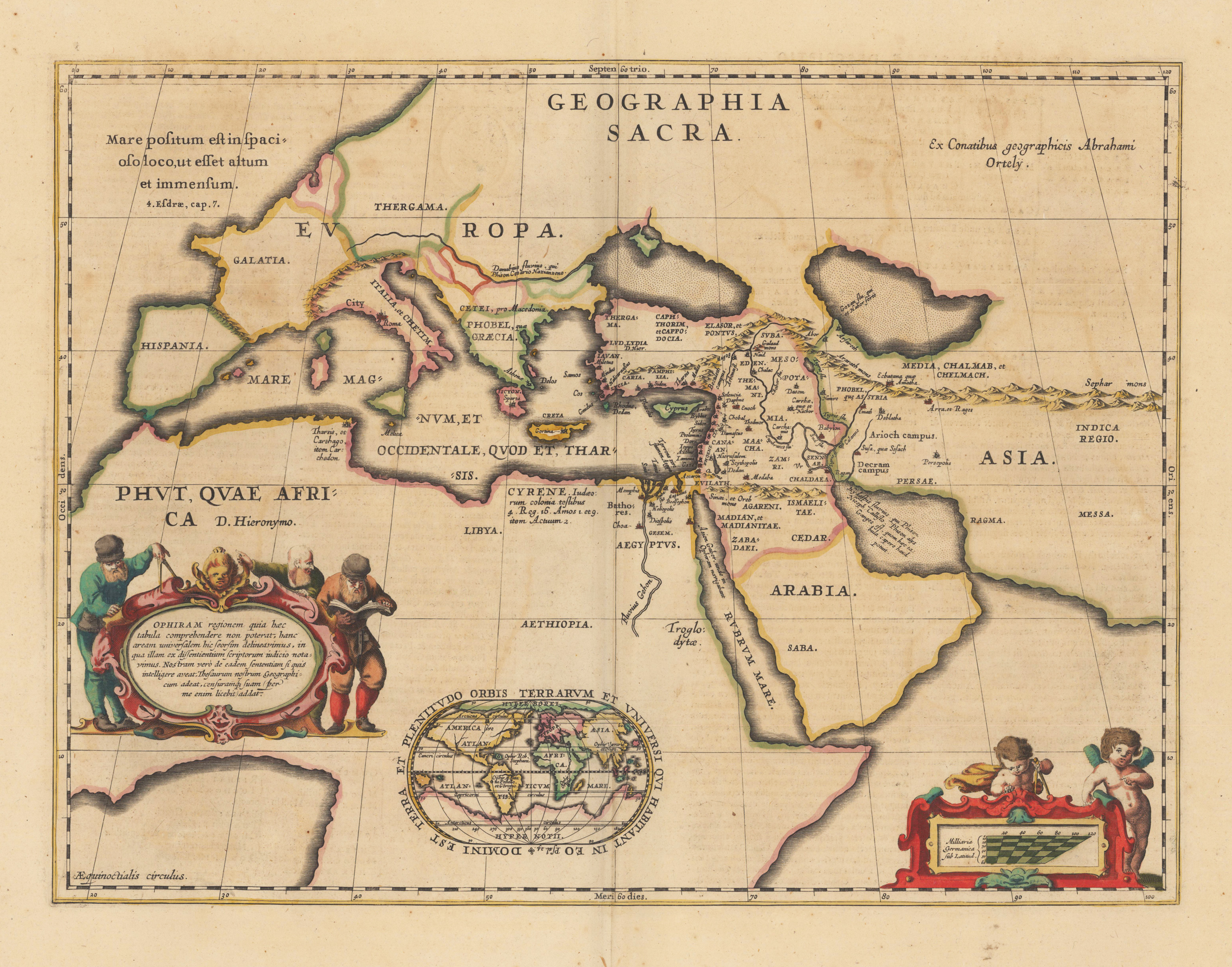 Geographia Sacra Ex Conatibus geographicis Abrahami Ortelii.