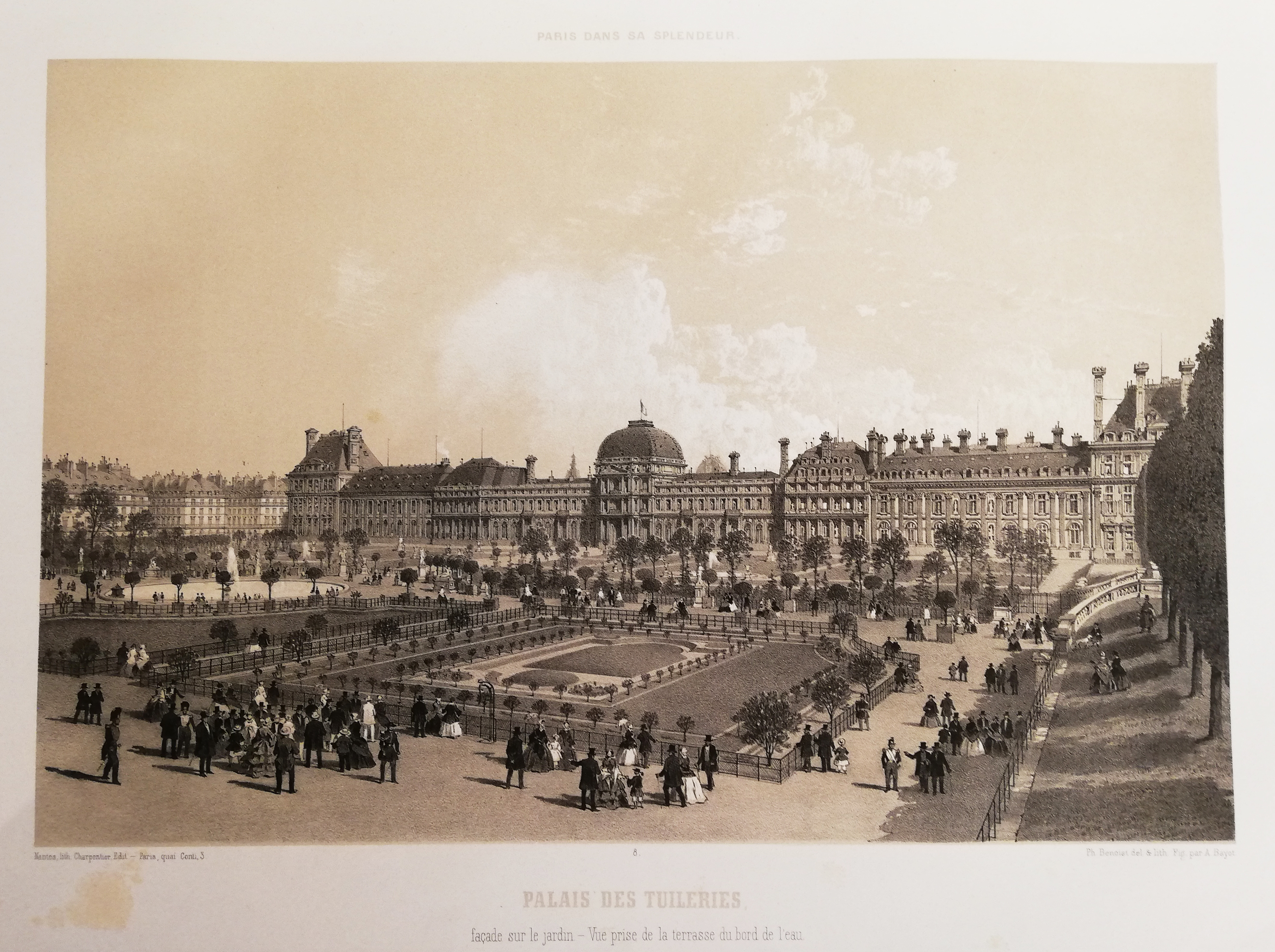 Paris dans sa splendeur. Monuments, vues, scènes historiques, descriptions et histoire (3 vol.).