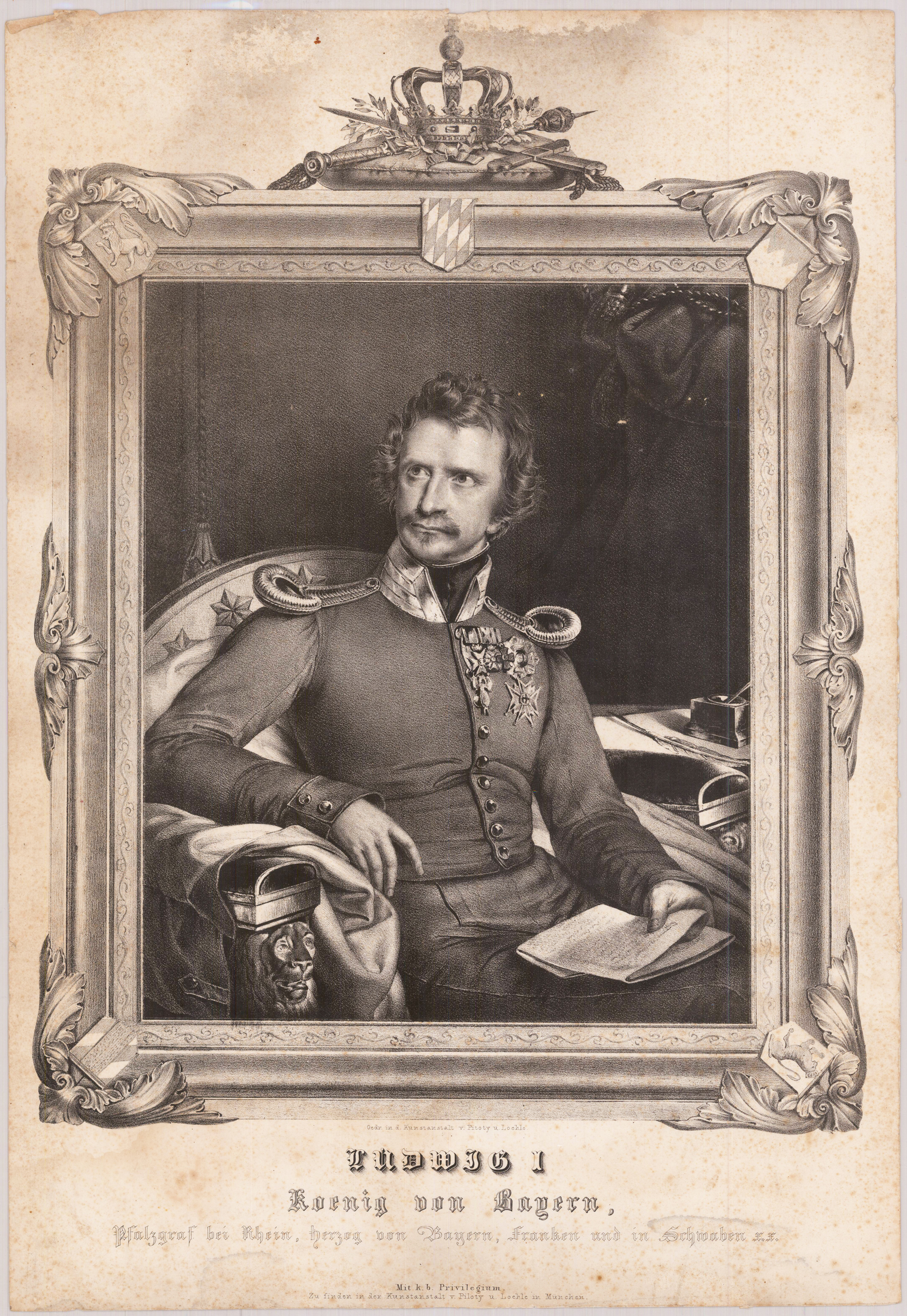 Ludwig I. König von Bayern, Pfalzgraf bei Rhein, Erzherzog von Bayern, Franken und Schwaben