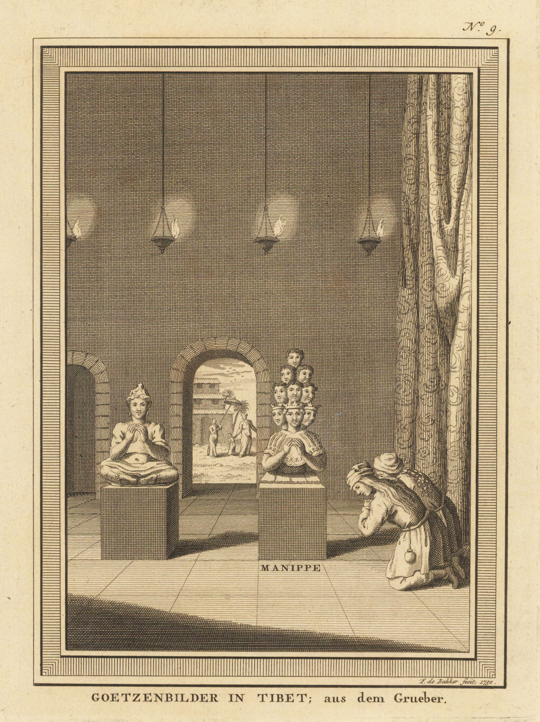 Goetzenbilder in Tibet; aus dem Grueber.