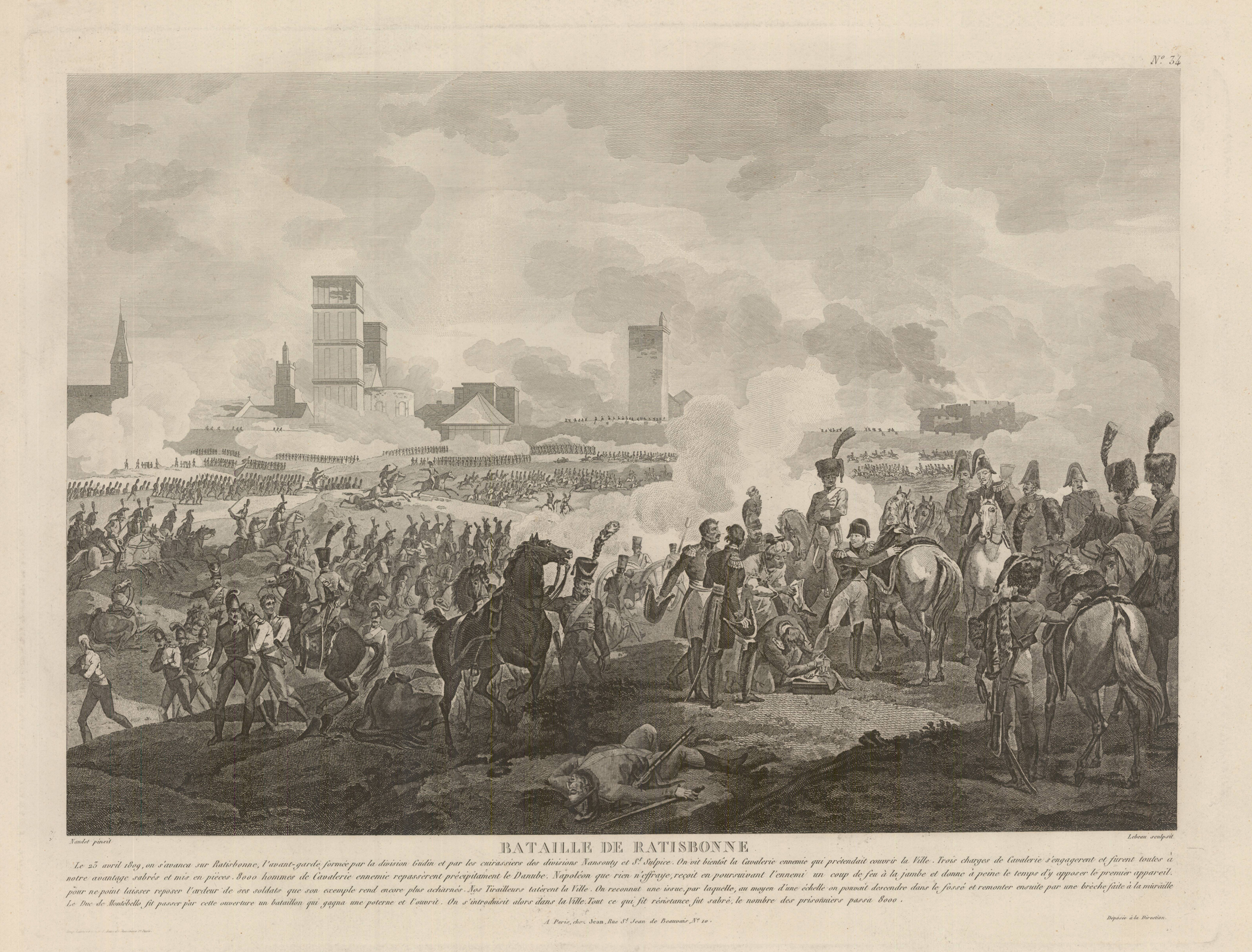 Bataille De Ratisbonne, Livrée Le 23 Avril 1809