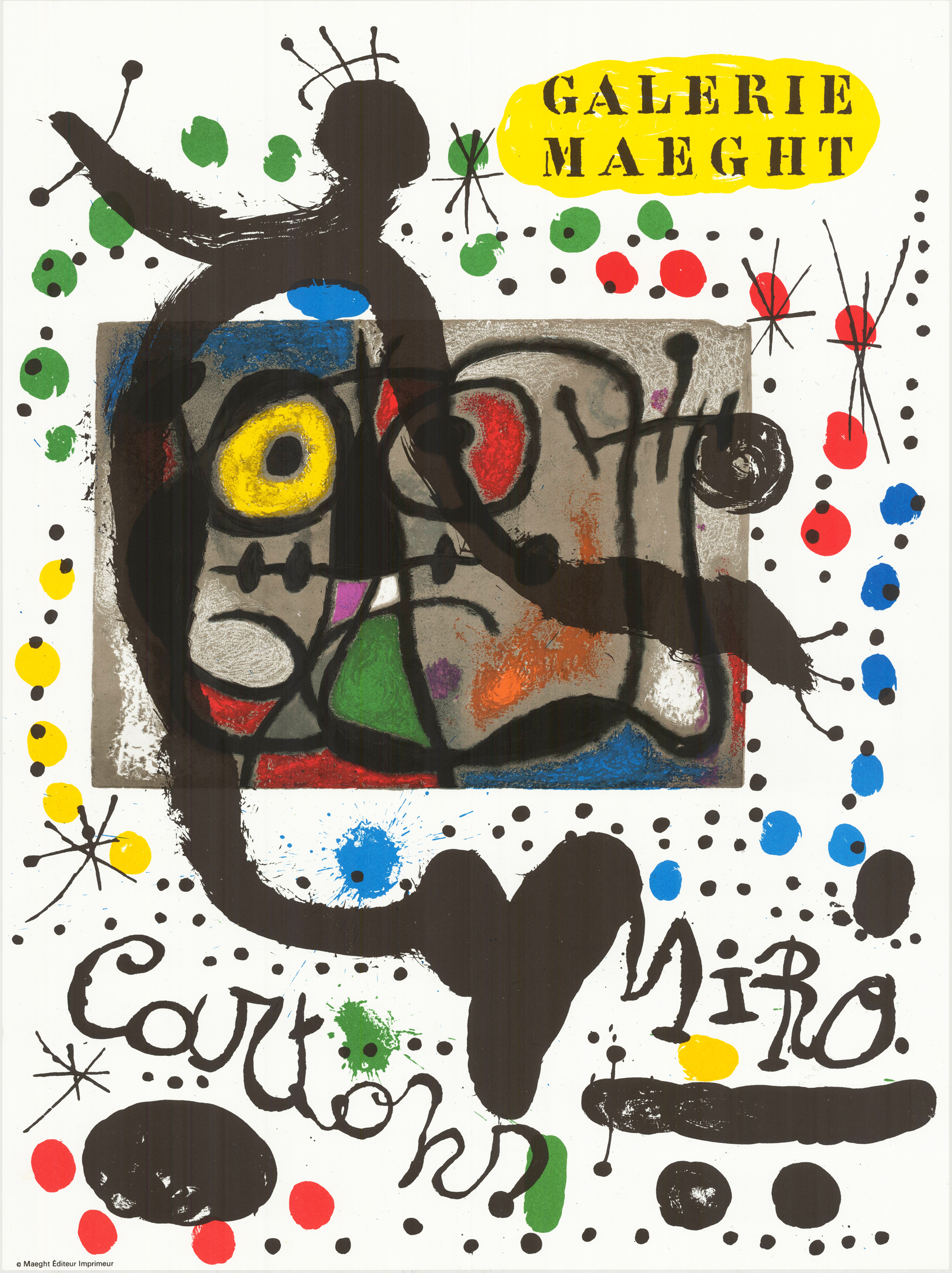 Exhibition poster Miro (Cartons)