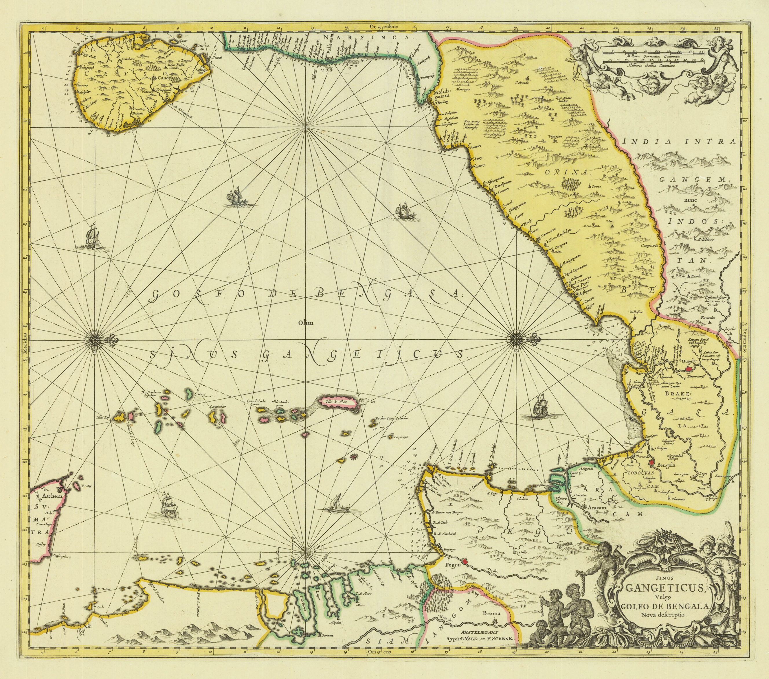 Sinus Gangeticus, Vulgo Golfo de Bengala Nova Descriptio.