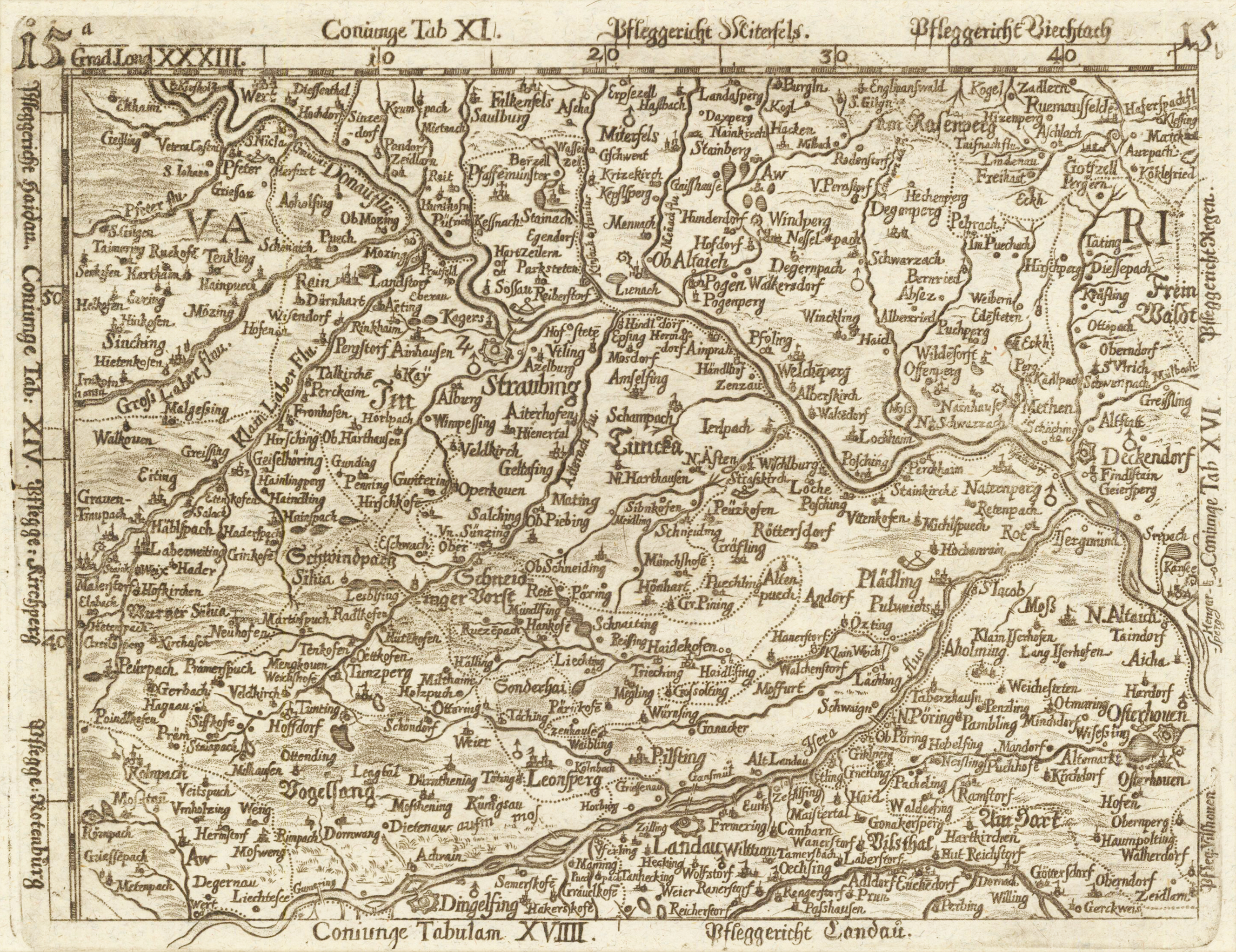 [S. Rom. Imperii Circuli et Electoratus Bavariae Tabula Chorographica No. 15]