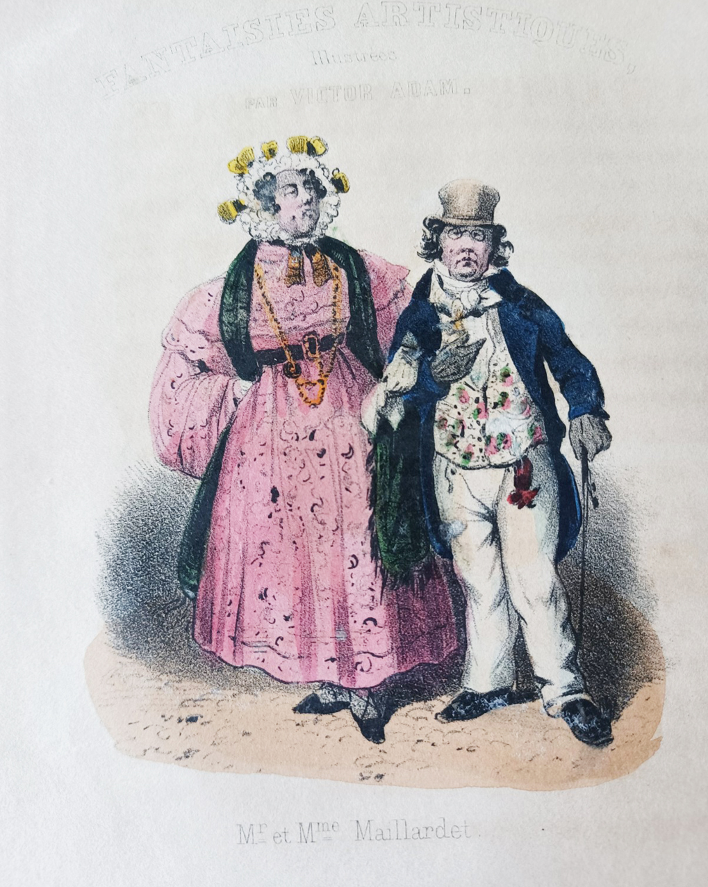 Fantaisies Artistiques. Album Recreatif illustré par Victor Adam - texte de Madame la Baronne de Norew.