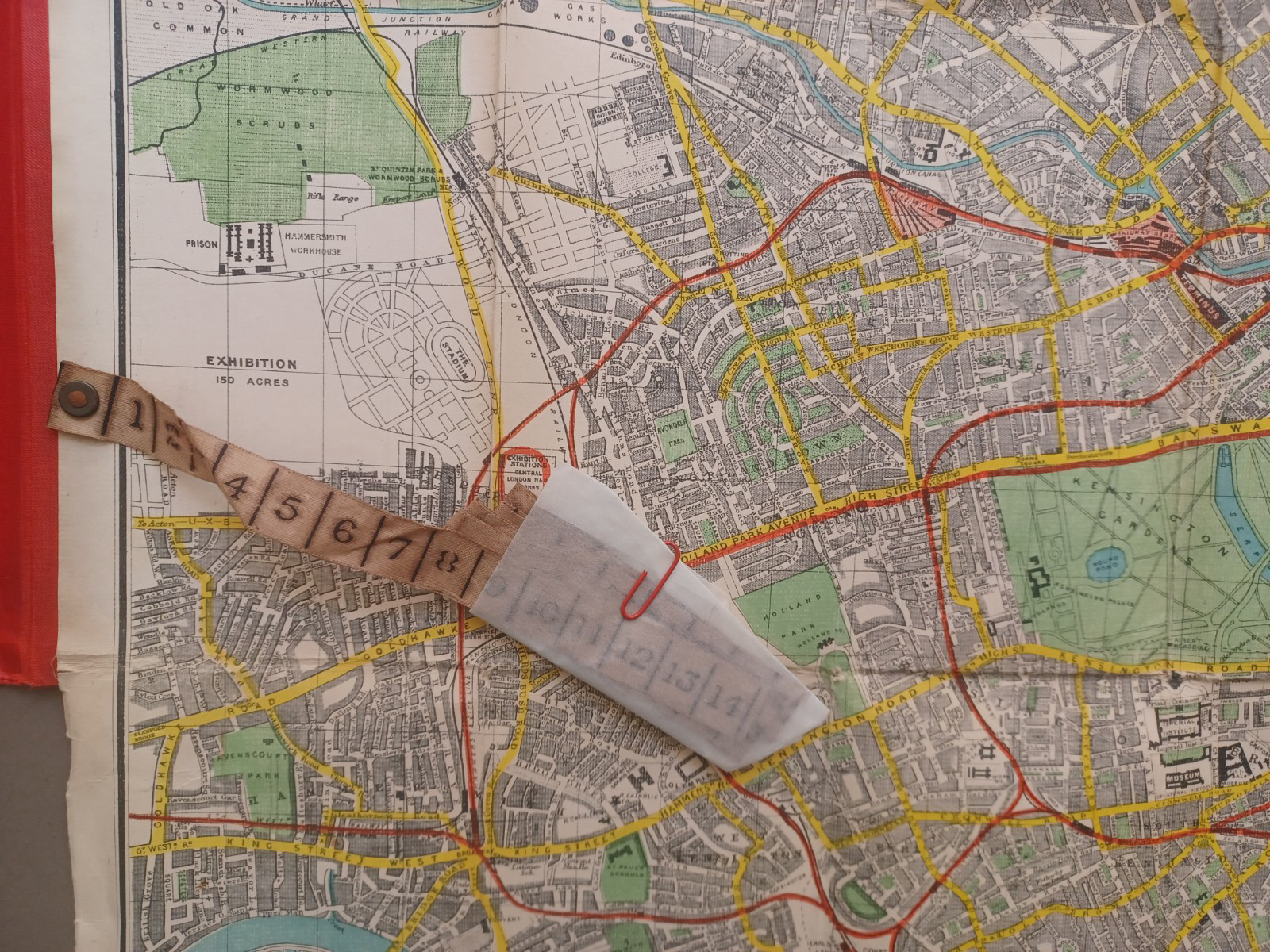 Tape Indicator Map of London
