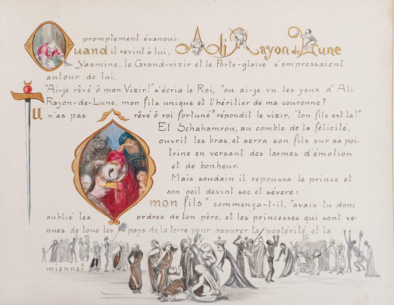 L' Étrange Aventure du Prince Ali-Rayon-de-Lune de la vioille Zorraya, du Crocodile  littéraire, et des Coeurs embaumés.