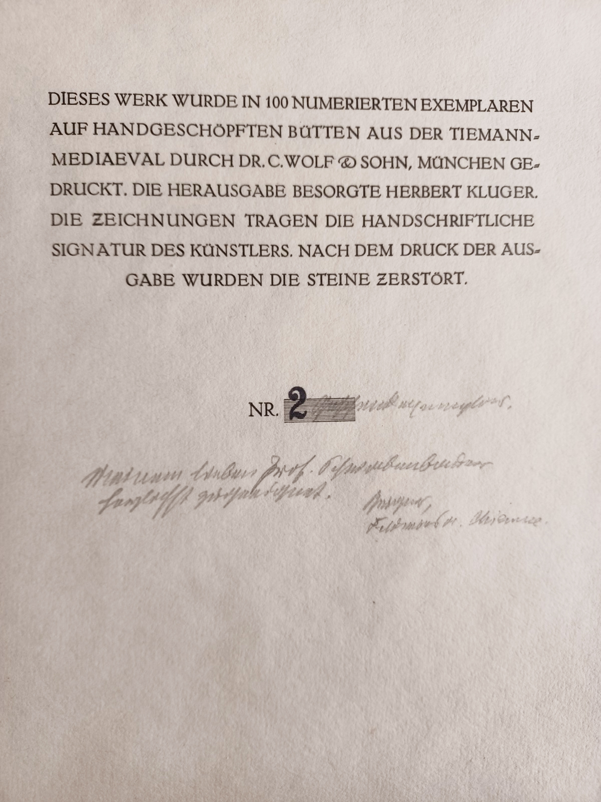 Goethe: Römische Elegien mit 14 signierten Steinzeichnungen von Willi Geiger