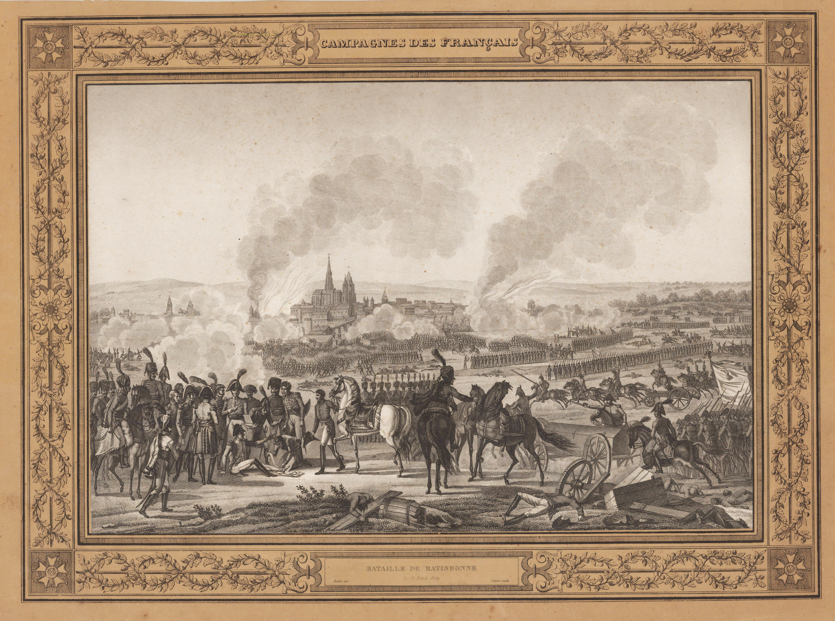 Bataille de Ratisbonne, Livrée le 23 Avril 1809.