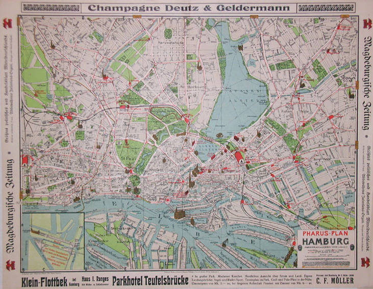 Pharus-Plan Hamburg