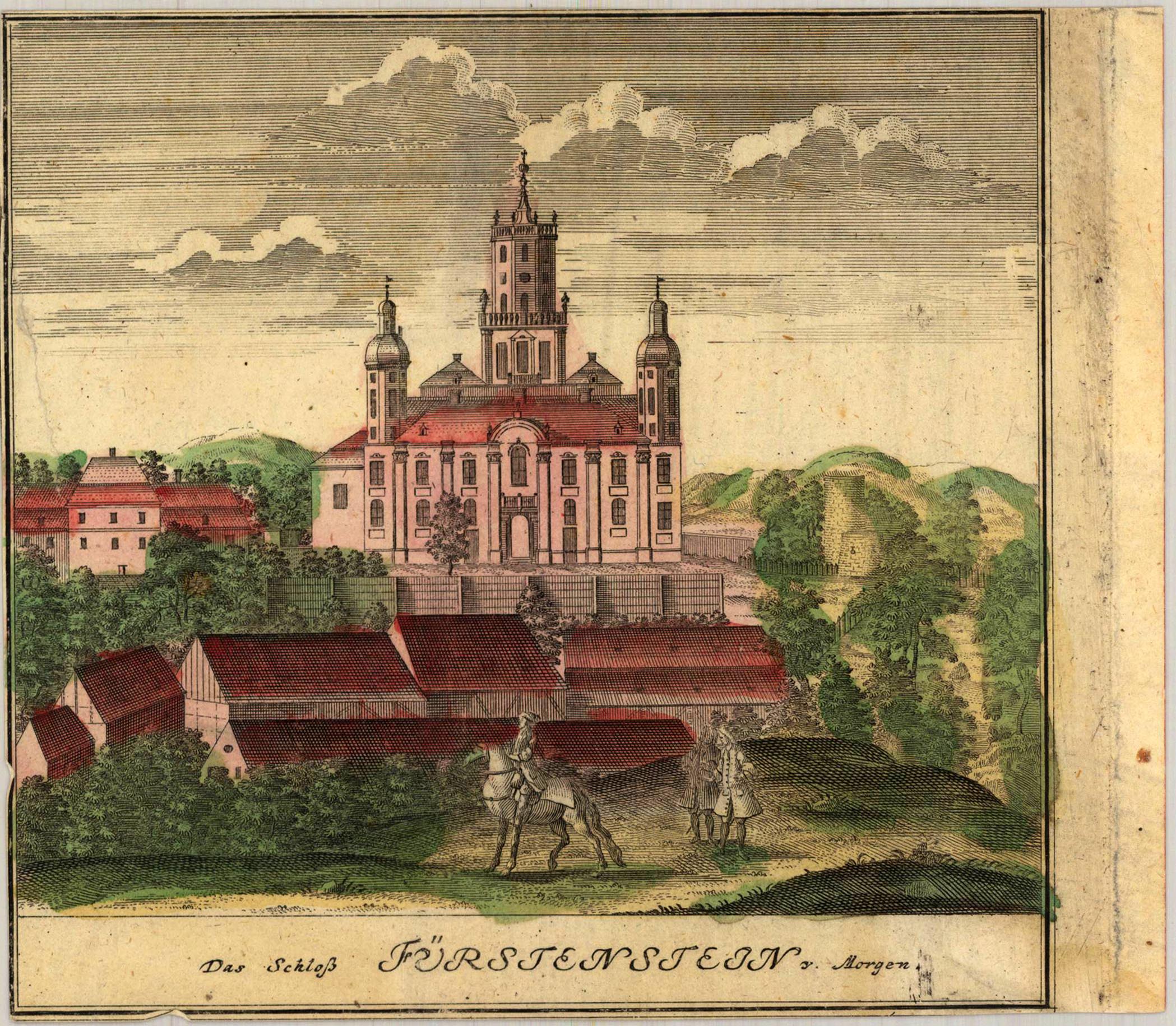 Das Schloß Fürstenstein von Morgen