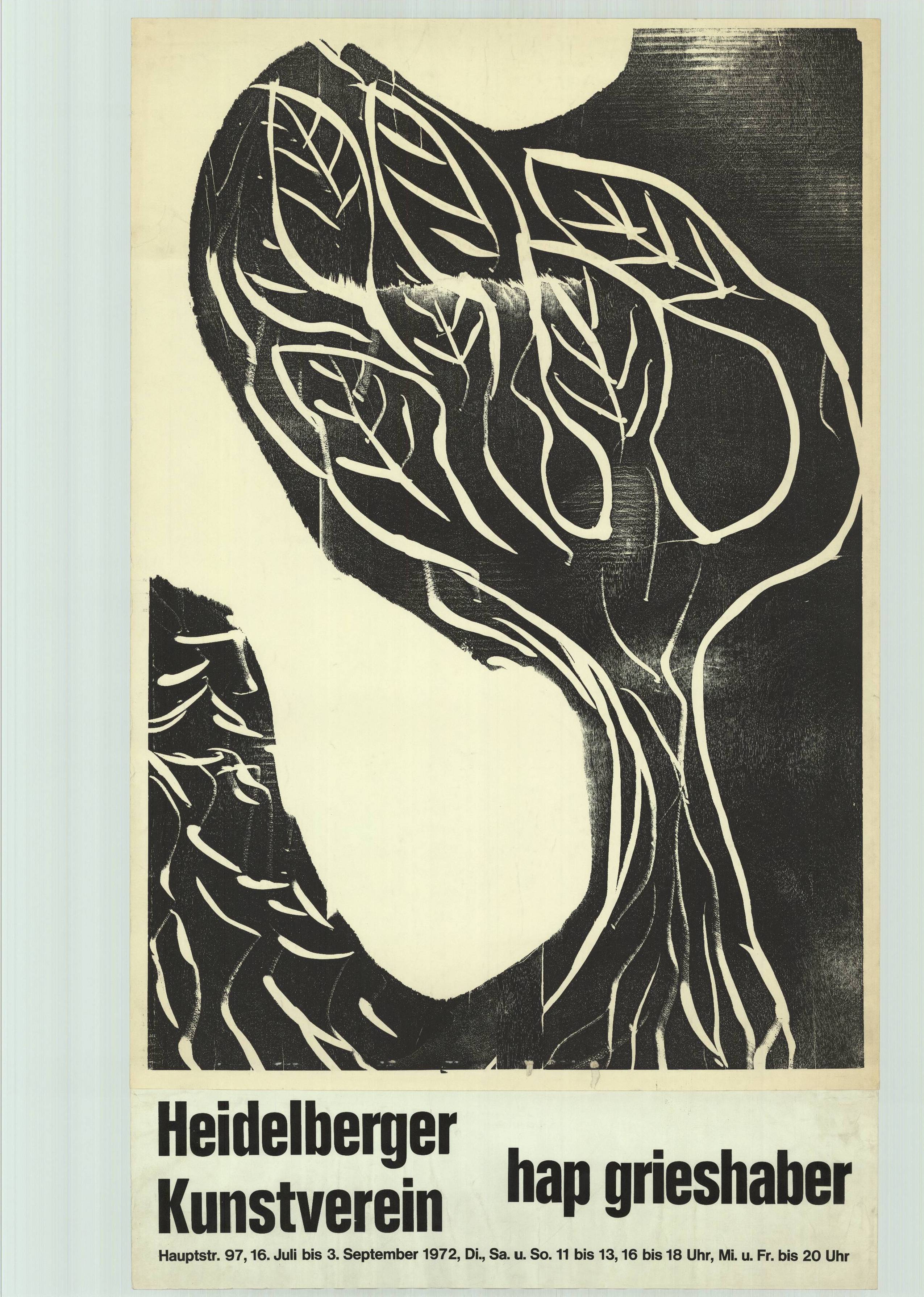 Heidelberger Kunstverein Ausstellung 16. Juli bis 3. September 1972