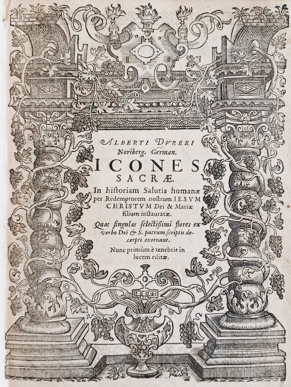 Icones Sacrae. in historiam Salutis humanae per Redemptorem nostrum Iesum Christum Dei &amp; Mariae filium....