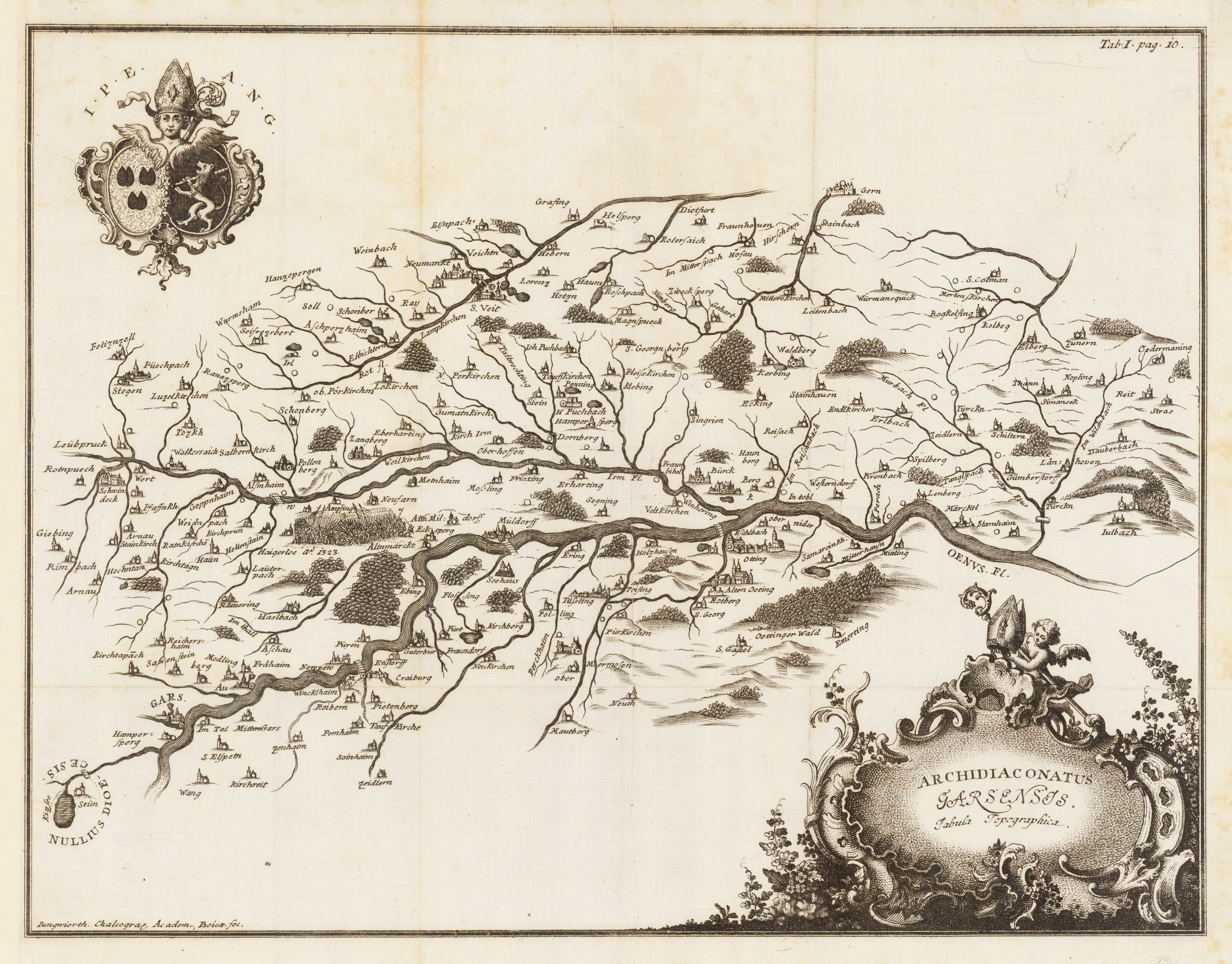 Archidiaconatus Garsensis. Tabula Topographica