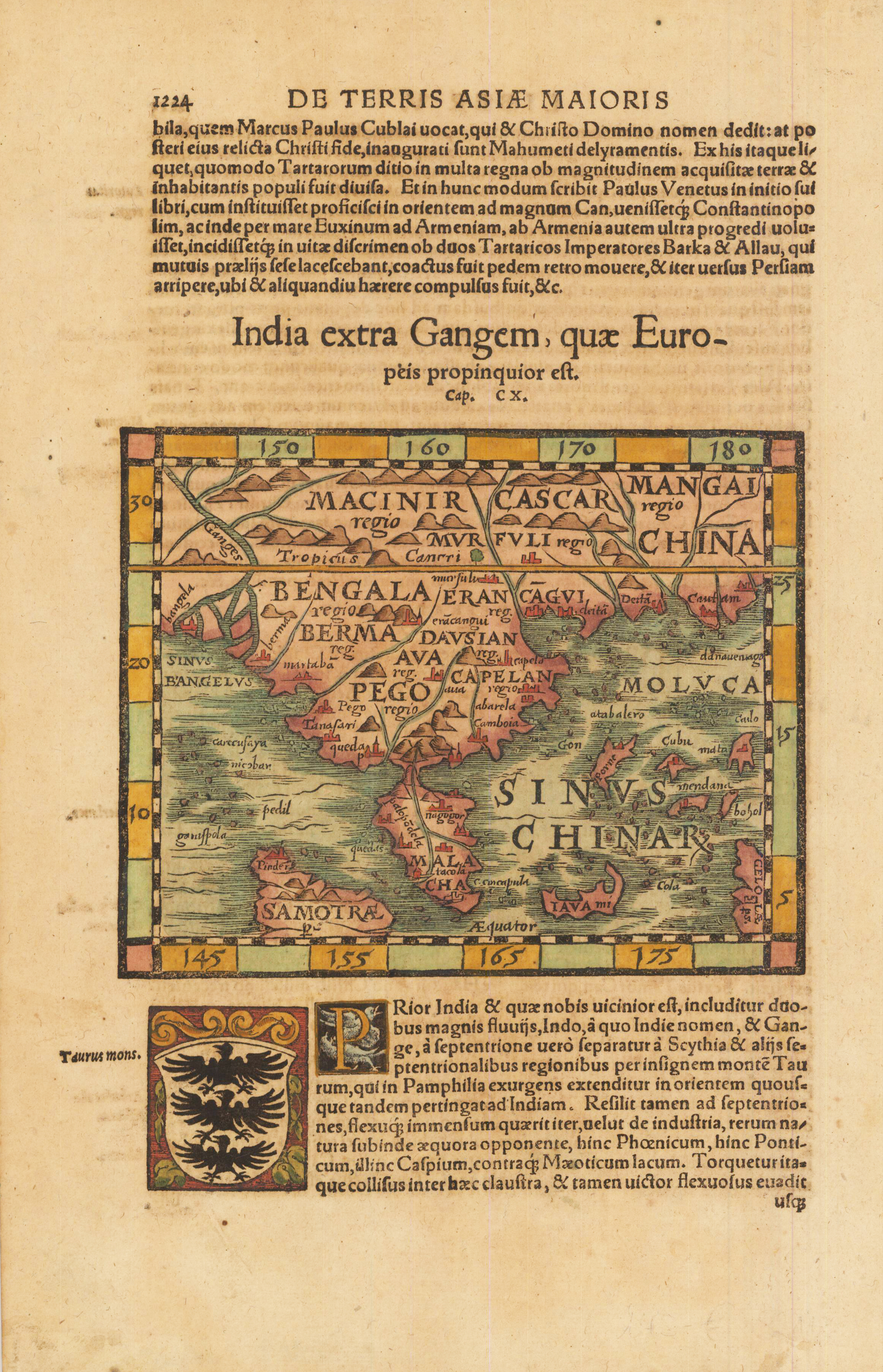 India extra Gangem, quae Europeis propinquior est.