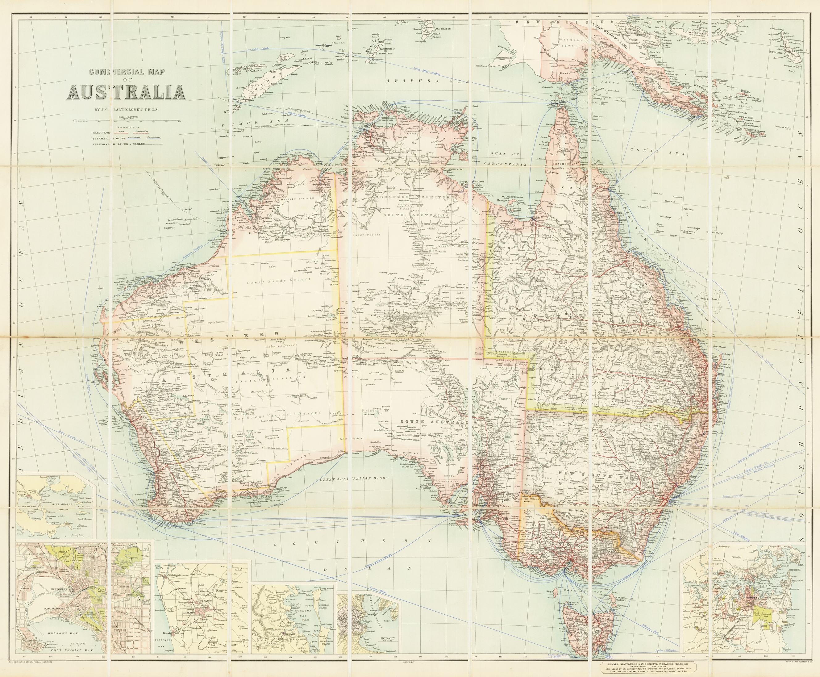 Commercial map of Australia