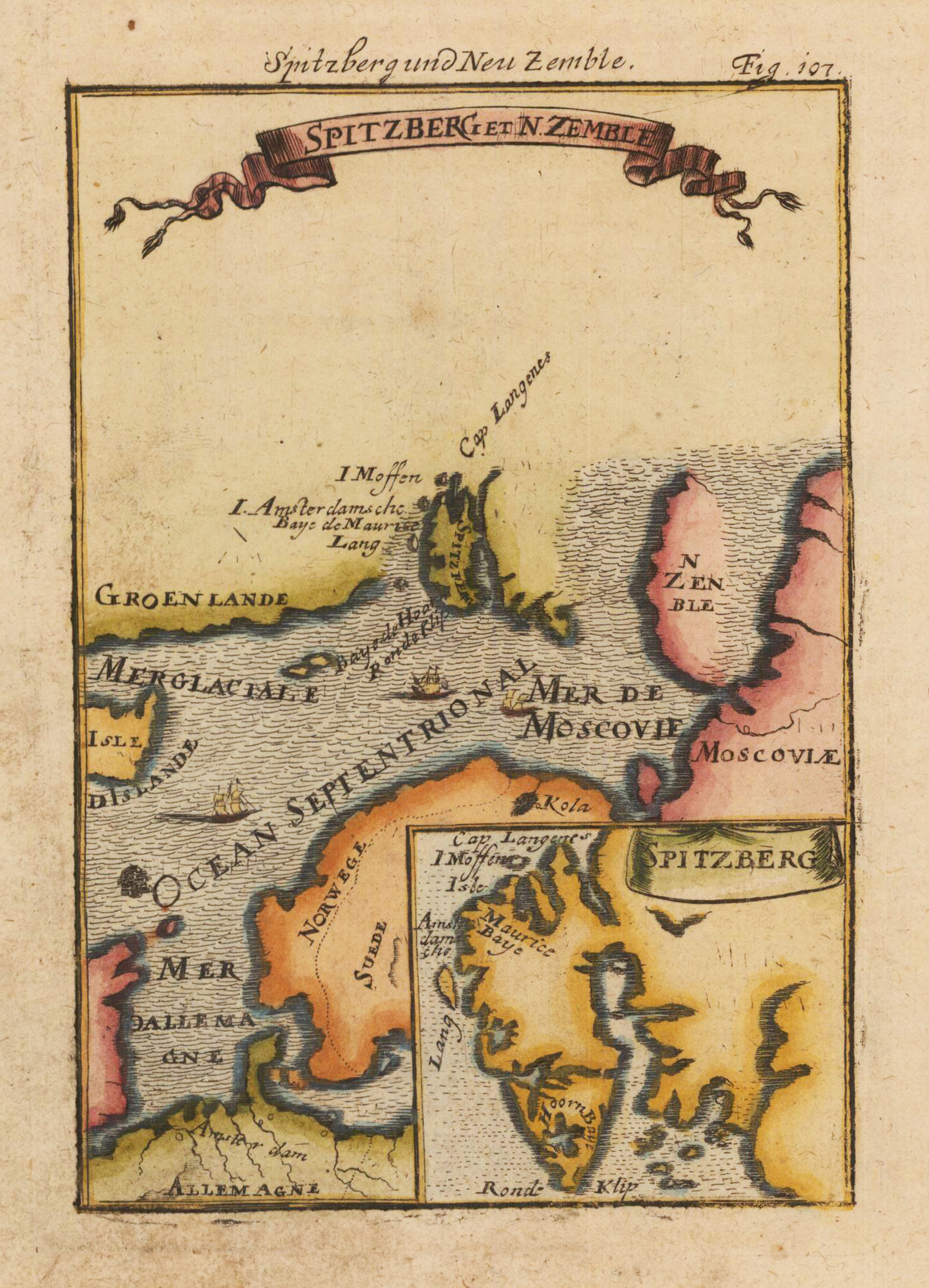 Spitzberg und Neu Zemble - Spitzberg et N. Zemble.